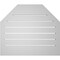Ekena Millwork Octagonal Top Surface Mount PVC Gable Vent w/ 2"W x 1-1/2"P Brickmould Frame, 28"W x 24"H GVPOT28X2402SF - alternate 5